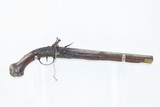 Ornate SPANISH Antique FLINTLOCK Pistol .65 Caliber Single Shot SidearmEngraved Hardware, Carved Stock, Ivory Tipped - 2 of 19