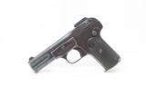 FABRIQUE NATIONALE Model 1900 .32 ACP Pocket Pistol 7.65x17mm C&R Very First Production Handgun to Use a SLIDE - 2 of 22