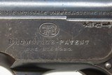 FABRIQUE NATIONALE Model 1900 .32 ACP Pocket Pistol 7.65x17mm C&R Very First Production Handgun to Use a SLIDE - 6 of 22