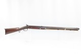Antique C. SIEBERT Half Stock BACK ACTION Percussion .42 Caliber Long Rifle HEAVY BARRELED Long Rifle Made Circa 1854! - 2 of 19