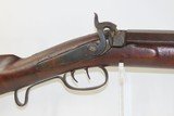 Antique C. SIEBERT Half Stock BACK ACTION Percussion .42 Caliber Long Rifle HEAVY BARRELED Long Rifle Made Circa 1854! - 4 of 19