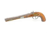 KENTUCKY PISTOL American Frontier Single Shot Sidearm .485 Caliber Antique
With Maple Stock, Octagonal Barrel, Pewter Cap - 13 of 16