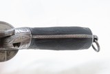 CHAMELOT & DELVIGNE Antique LEFAUCHEUX Style Belgian 11mm PINFIRE RevolverENGRAVED Mid-19th European Self Defense Sidearm - 7 of 20