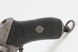 CHAMELOT & DELVIGNE Antique LEFAUCHEUX Style Belgian 11mm PINFIRE RevolverENGRAVED Mid-19th European Self Defense Sidearm - 3 of 20