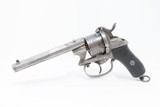CHAMELOT & DELVIGNE Antique LEFAUCHEUX Style Belgian 11mm PINFIRE RevolverENGRAVED Mid-19th European Self Defense Sidearm - 2 of 20