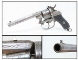 CHAMELOT & DELVIGNE Antique LEFAUCHEUX Style Belgian 11mm PINFIRE RevolverENGRAVED Mid-19th European Self Defense Sidearm - 1 of 20