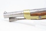 FRENCH Antique Model 1822 .69 Caliber RIFLED Percussion CONVERSION PistolMilitary Conversion of Flintlock to Percussion - 22 of 22