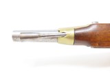 FRENCH Antique Model 1822 .69 Caliber RIFLED Percussion CONVERSION PistolMilitary Conversion of Flintlock to Percussion - 18 of 22