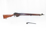 WORLD WAR II Era B.S.A. SHIRLEY Enfield No. 4 Mk 1* C&R .303 INFANTRY Rifle BRITISH MILITARY Rifle with BAYONET & SCABBARD - 2 of 22