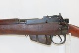 WORLD WAR II Era B.S.A. SHIRLEY Enfield No. 4 Mk 1* C&R .303 INFANTRY Rifle BRITISH MILITARY Rifle with BAYONET & SCABBARD - 19 of 22