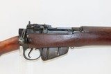 WORLD WAR II Era B.S.A. SHIRLEY Enfield No. 4 Mk 1* C&R .303 INFANTRY Rifle BRITISH MILITARY Rifle with BAYONET & SCABBARD - 4 of 22