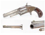 Antique SMITH & WESSON Number 1-1/2 2nd Issue .32 Caliber Rimfire REVOLVERNickel Plated WILD WEST S&W Spur Trigger