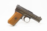 Pre-WWI GERMAN Mauser Model 1910 .25 ACP Semi-Automatic C&R POCKET Pistol
German Side Arm Chambered in 6.35mm Browning Auto - 16 of 19