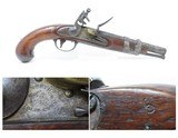 BRITISH Antique BRANDER BRASS BARREL .63 FLINTLOCK Pistol England Colonial  Pre-1813 “LONDON” Marked and Proofed Pistol
