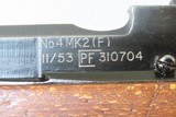 1953 British FAZAKERLEY Enfield No. 4 MK II .303 Caliber INFANTRY C&R Rifle With BAYONET, SCABBARD & SLING - 14 of 20