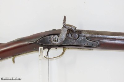 1797 EARLY AMERICAN NEW ENGLAND Flintlock Musket by THOMAS HOLBROOK Antique DATED & INSCRIBED SMOOTHBORE FOWLER - Image 4 of 19