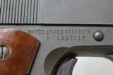 WWII US PROPERTY Marked REMINGTON-RAND Model 1911A1 MATCH Pistol 45 ACP C&R
WORLD WAR II Model 1911A1 Government Model Chambered in .45 ACP - 15 of 20