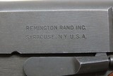 WWII US PROPERTY Marked REMINGTON-RAND Model 1911A1 MATCH Pistol 45 ACP C&R
WORLD WAR II Model 1911A1 Government Model Chambered in .45 ACP - 6 of 20