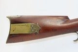 c1840s Roxbury, MASSACHUSETTS Long Rifle by HENRY PRATT .61 Caliber Antique Half-Stock Smoothbore for Versatile Frontier Use - 3 of 20