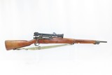 c1943 mfr WWII SNIPER RIFLE by REMINGTON Arms M1903A4 with M84 SCOPE .30-06 With “RA/9-43” Barrel, Canvas Sling C&R - 2 of 18