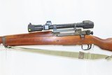 c1943 mfr WWII SNIPER RIFLE by REMINGTON Arms M1903A4 with M84 SCOPE .30-06 With “RA/9-43” Barrel, Canvas Sling C&R - 15 of 18