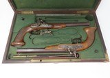 CASED Brace of DUELING PISTOLS by MANTON/REYNOLDS .56 Percussion Antique
English Pistols Made for the French Market! - 4 of 25