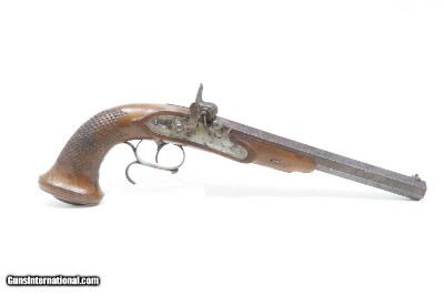 CASED Brace of DUELING PISTOLS by MANTON/REYNOLDS .56 Percussion AntiqueEnglish Pistols Made for the French Market! - Image 6 of 25