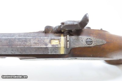CASED Brace of DUELING PISTOLS by MANTON/REYNOLDS .56 Percussion AntiqueEnglish Pistols Made for the French Market! - Image 13 of 25