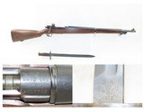 NATIONAL ORDNANCE Model 1903A3 BOLT ACTION .30-06 Springfield C&R RifleWith “RA/8-44” Marked Barrel with MODEL 1905 BAYONET - 1 of 18