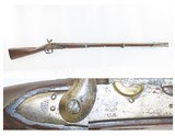 Antique US SPRINGFIELD ARMORY Model 1816 Percussion CONE Conversion MusketConverted Flintlock to Percussion U.S. Military Weapon - 1 of 25