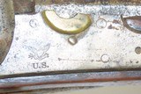 Antique US SPRINGFIELD ARMORY Model 1816 Percussion CONE Conversion MusketConverted Flintlock to Percussion U.S. Military Weapon - 8 of 25