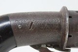 BELGIAN Antique MARIETTE PATENT Underhammer RING Trigger Pinfire PEPPERBOX
LEIGE PROOFED 1850s Revolving Self Defense Pistol - 17 of 18