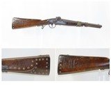 CIVIL WAR Import AUSTRIAN CAVALRY Model 1842 Cavalry Carbine 73 Cal Antique Carved Name, Tack Decorated & Wire Wrapped - 1 of 17