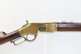 c1870 Winchester YELLOWBOY Model 1866 MUSKET Chambered in .44 HENRY RimfireWith Interesting Crown/RV Marking - 16 of 19