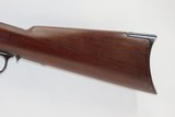 c1885 mfr. Antique WINCHESTER Model 1873 .32-20 WCF LEVER ACTION RifleWith Octagonal Barrel & Crescent Butt Plate - 3 of 21