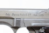 WORLD WAR II German OCCUPIED CZECH Semi-Auto CZ Model 27 Pistol C&R
Nazi Occupied Czechoslovakia - 10 of 19