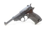 c1943 mfr. German MAUSER P.38 World War II “byf/43” Code 9x19mm Pistol C&RWith Holster Modified for Use with GI Belt! - 4 of 22