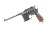 German MAUSER Model 1896 Pre-WORLD WAR II BROOMHANDLE Pistol C&RWorld War I and World War II Semi-Auto Pistol - 2 of 22