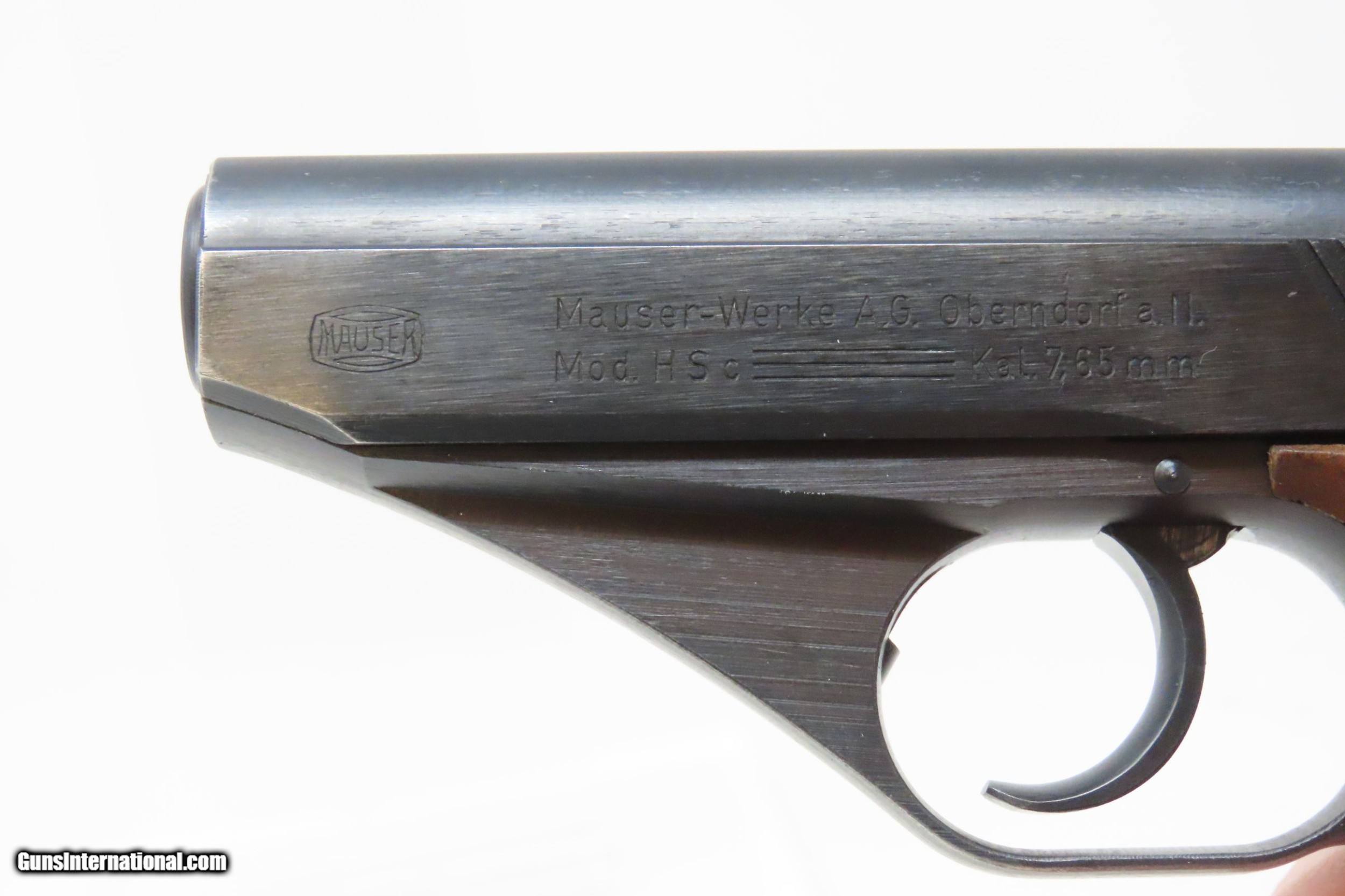 WORLD WAR II German MAUSER Model HSc 7.65mm Double/Single