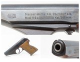 WORLD WAR II German MAUSER Model HSc 7.65mm Double/Single Action Pistol C&REagle/L German POLICE MARKED Sidearm - 1 of 18
