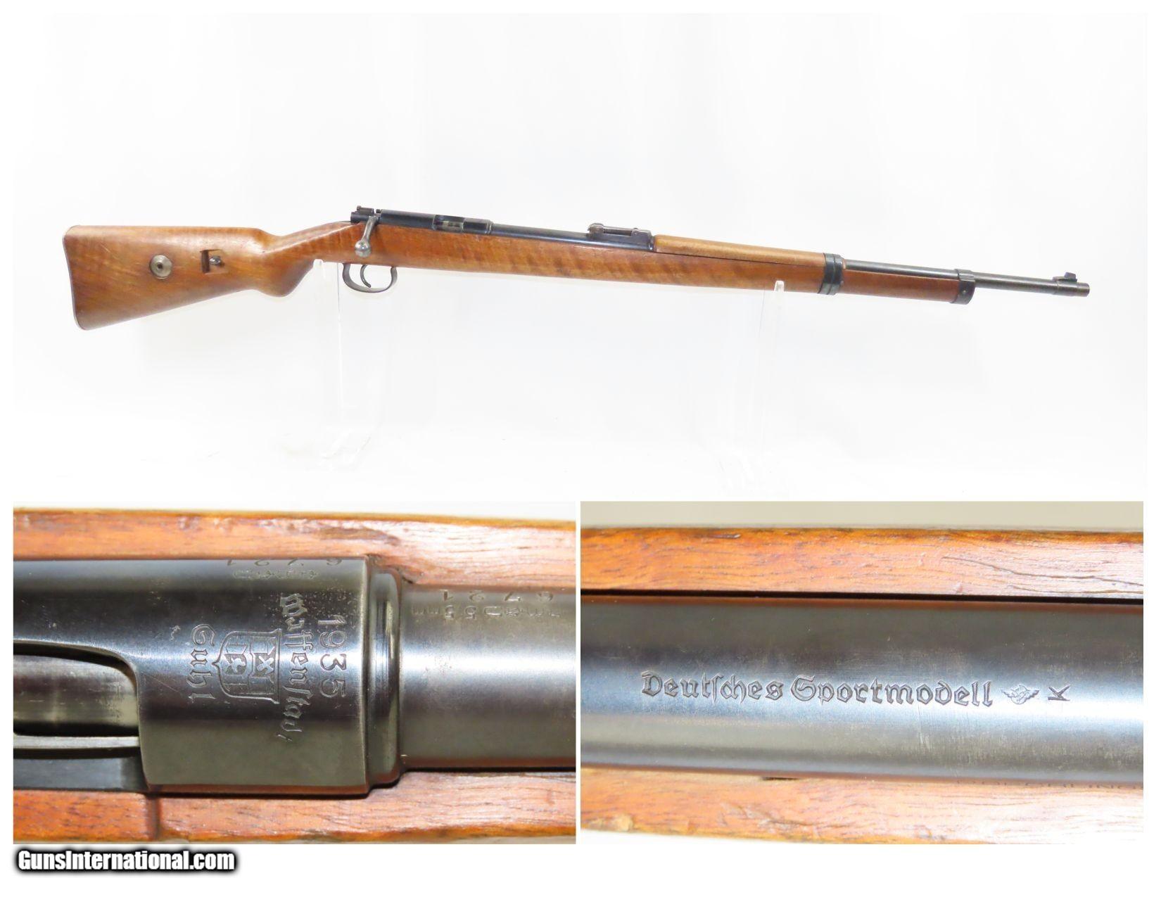 1935 mfr. WAFFENSTADT Deutsches SPORTMODELL .22 LR BOLT ACTION Rifle C ...