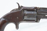 Antique SMITH & WESSON Number 1-1/2 2nd Issue .32 Caliber Rimfire REVOLVERNickel Plated WILD WEST S&W Spur Trigger - 15 of 16