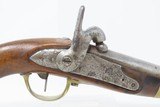 FRENCH Antique CHARLEVILLE Model 1822 .69 Cal. Percussion CONVERSION Pistol RIFLED Military Conversion of Flintlock to Percussion - 4 of 20