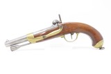 FRENCH Antique CHARLEVILLE Model 1822 .69 Cal. Percussion CONVERSION Pistol RIFLED Military Conversion of Flintlock to Percussion - 17 of 20