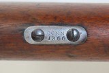 Antique PROVIDENCE TOOL Company CONNECTICUT Militia .433 Cal. PEABODY Rifle With “CONN/1366 Marked on Plate Beneath Buttstock - 6 of 21