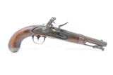 Antique ASA WATERS U.S. Model 1836 .54 Caliber Smoothbore FLINTLOCK Pistol
Punched with the Name C.H. THROOP - 2 of 23