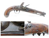 Antique ASA WATERS U.S. Model 1836 .54 Caliber Smoothbore FLINTLOCK Pistol
Punched with the Name C.H. THROOP - 1 of 23