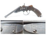 Antique Belgian NAGANT Model 1877 GENDARMERIE 9mm Cal. ROLLING BLOCK Pistol VERY SCARCE! 1 of 2000 DOUBLE BARREL POLICE Pistols - 1 of 21