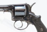 Circa 1870 FINE ENGRAVED FRENCH Antique .380 Caliber DOUBLE ACTION Revolver Gorgeous Double/Single Action Revolver - 4 of 17