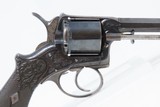 Circa 1870 FINE ENGRAVED FRENCH Antique .380 Caliber DOUBLE ACTION Revolver Gorgeous Double/Single Action Revolver - 16 of 17